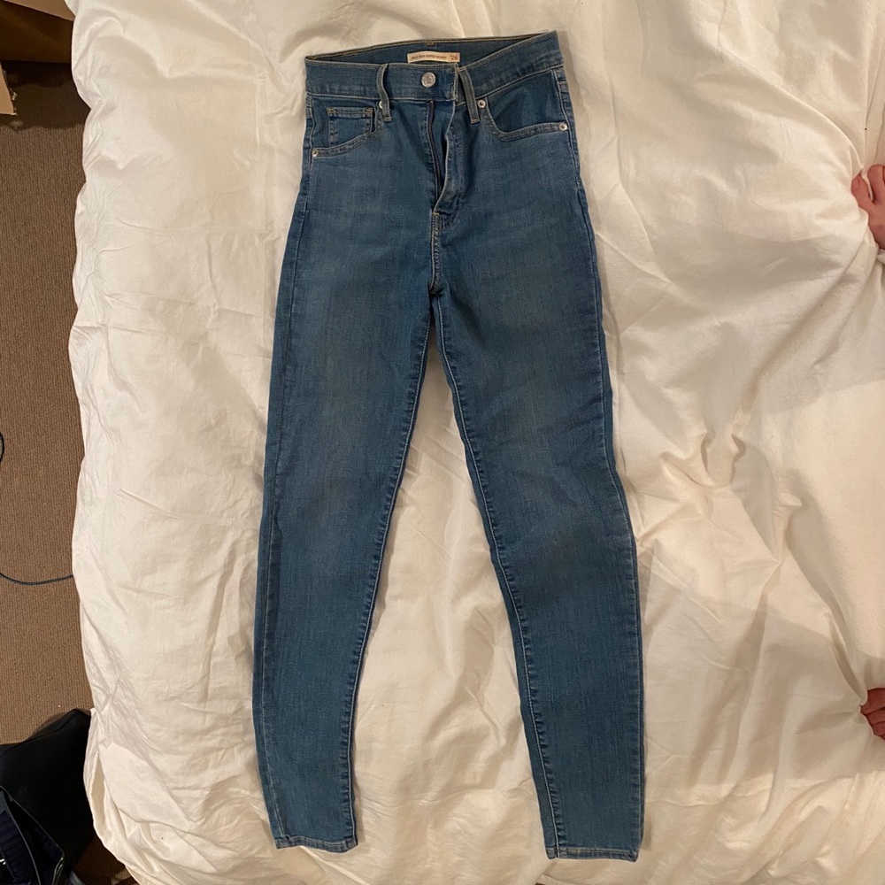 Levi Mile High Skinny Jeans Sz 26